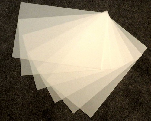 6 Blatt 10 Mil Blanko Mylar Schablone Material 7” x 11” Handwerk Airbrush Laser - Bild 2 von 3