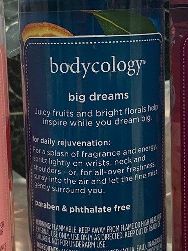 Bodycology 3pc VARIETY PACK Florals & Fruits Fragrance Mists 8oz Each New - Picture 7 of 9