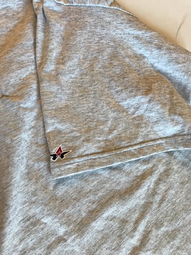 Vintage Alleson Athletic T Shirt Men 2XL Light Gray Henley Button Neck New - Picture 4 of 6