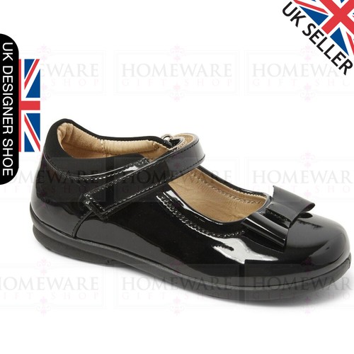 SALE GIRLS BACK TO SCHOOL SHOES TRENDY LEATHER OR MAN-MADE UPPER UK 10J-8L BLACK - Picture 8 of 8