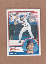 1983 TOPPS BASEBALL WALLY BACKMAN #444 METS EXMT *E3035
