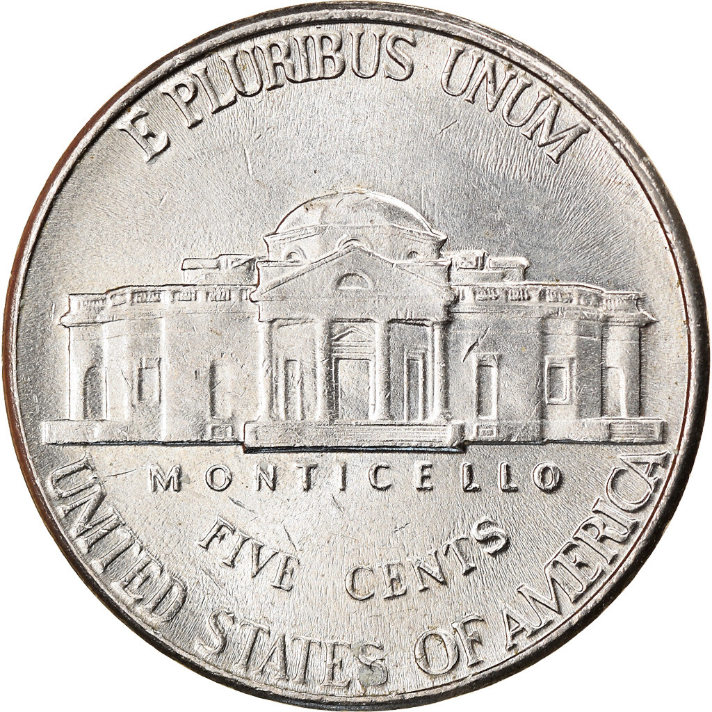 【未使用】FS-STD True MachineHead Aged Nickel 832342] Coin, United States, Jefferson Nickel, 5 Cents, 1998, U.S.