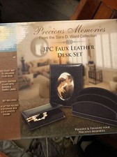 Precious Memories 3 Pc Faux Leather Desk Set - Sara D. Ward Collection