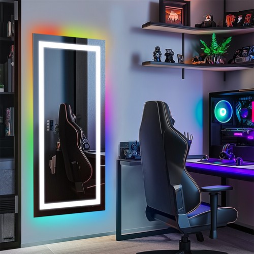 1200MM All Styles LED Bathroom Mirror RGB/Bluetooth/Gold Aluminum Vanity Mirror - Picture 23 of 66