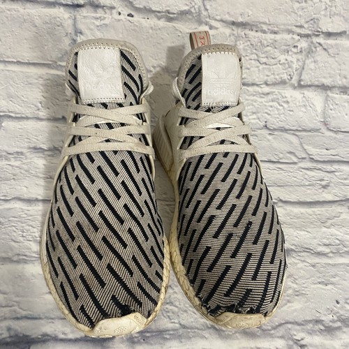 Adidas NMD XR1 Primeknit Zebra 2017 Running Shoes Mens Size 9.5 White Black - Picture 2 of 11