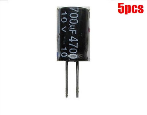 5Pcs Electrolytic Capacitor 4700Uf 10V Radial Ic New ii - Bild 1 von 3