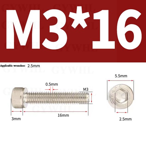 Nickel Plated Cap Screws Hexagon Socket Head Allen Key Bolts High Tensile 12.9 - Picture 51 of 254