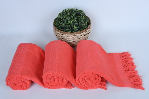 Strandtuch mit Monogramm, Vermilion Handtuch, 36 x 71 cm, gestreift, Frottee Handtuch - Bild 9 von 10