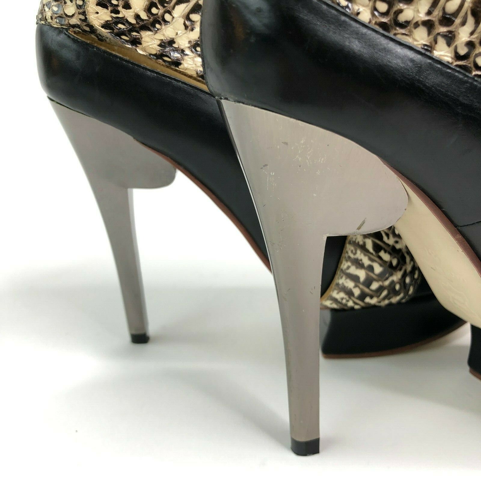 Nicholas Kirkwood Snakeskin Python Platform Peept… - image 9