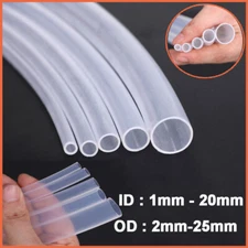 PTFE Tube Tubing Pipe ID 1mm - 20mm OD 2mm-25mm Translucent High Temp Resistance