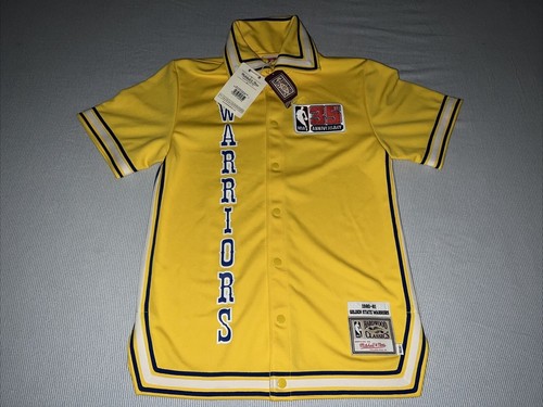 Mitchell & Ness Golden State WARRIORS 1980 35th Patch Authentic Shooting Jersey - Picture 3 of 13