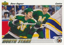 1991-92 Upper Deck French #180 DAVE GAGNER - Minnesota North Stars