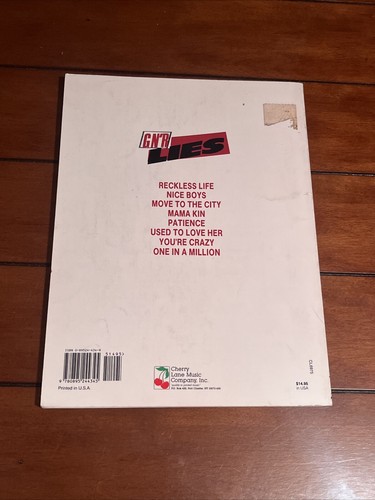 Guns N Roses GNR Lies Music Book - Picture 4 of 4