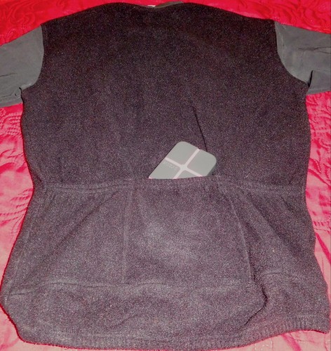 TWO TONED WOMEN'S CYCLING BLACK L/S 1/4 ZIP FRONT w/ BACK POCKETS -SZ:M- REDUCED - Picture 7 of 10