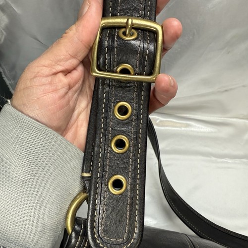 Coach Umhängetasche schwarz Leder 65. Jubiläum Halbmond Hippie Legacy 10325 - Bild 7 von 16