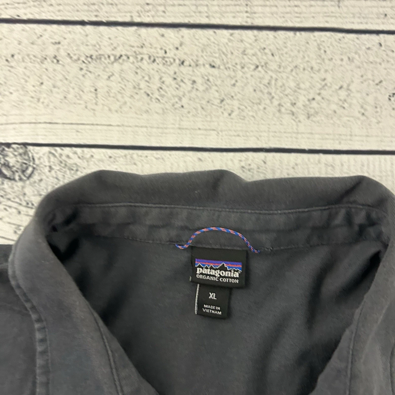 patagonia trout fitz roy button front polo shirt