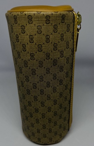 Gucci borsa vintage piccola rotonda cilindro monogramma barile trucco cosmetico pochette - Foto 5 di 20