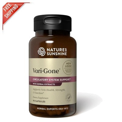 Vari-Gone Varicose Vein Supplements - 90 Capsules of Herbal Circulation Boost