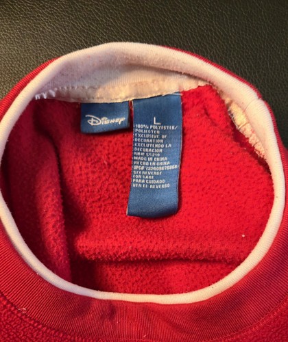 Red Mickey Mouse Ice Ski Winter Christmas Sweater Size Large - Picture 4 of 4