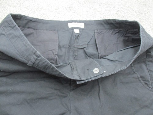 Country Road Pants Chinos Trousers Cropped 16 High Rise Stretch L23 Black - Picture 5 of 18
