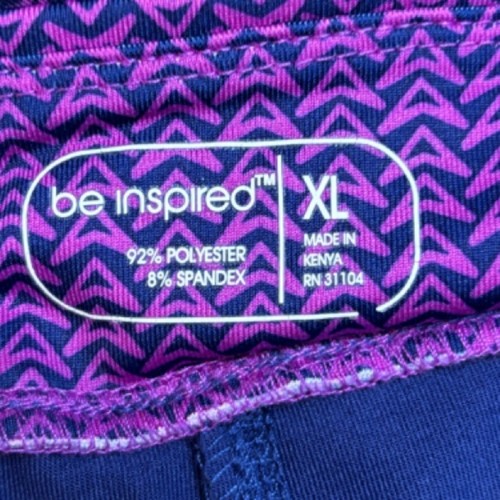 Be Inspired Navy Blue and Purple Golf Skirt Tennis Skort Athletic Skirt Size XL - Picture 4 of 9