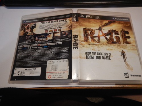 Rage Anarchy Edition (Sony PlayStation 3, 2011) Complete w/ manual - Picture 3 of 3