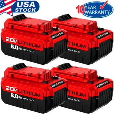 #ad #ad Pack 8.0Ah 20Volt For Porter Cable Battery 20V MAX Lithium PCC680L PCC685L US $22.79