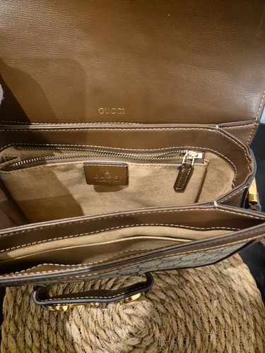 Gucci Horsebit 1955 Schultertasche klein braun Leder - Bild 11 von 18