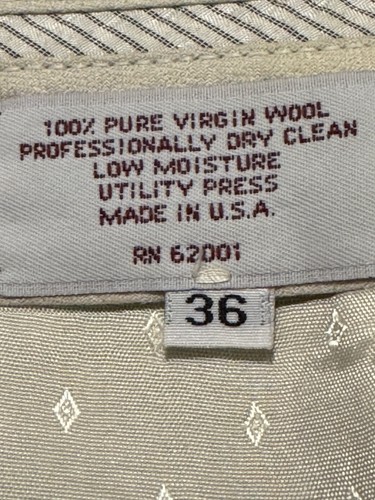 JB Britches for Nordstrom Herren Hose 36 Wolle Anthrazit Bündchen Anzughose USA - Bild 3 von 7