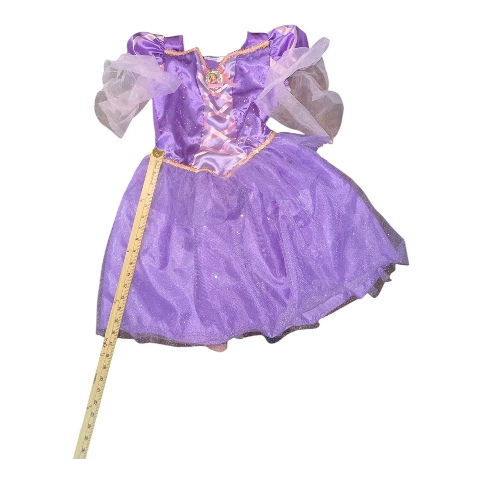 Disney Princesa Rapunzel Vestido Enredado Disfraz Púrpura Niño Pequeño Talla 4T Foto 3 de 4