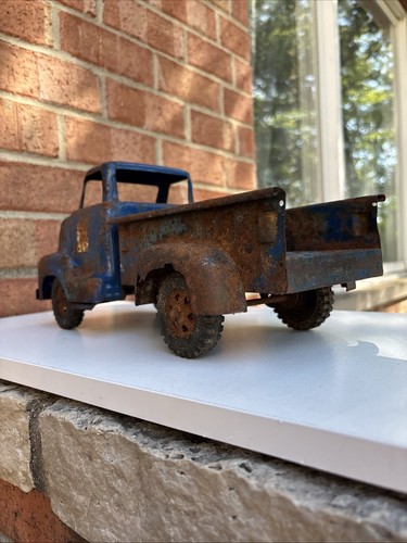 Giocattolo Buckeye anni 50 pick up camion fattoria fienile arrugginito ritrovamento così com'è anni 50 - Foto 11 di 24