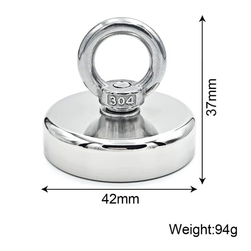 Neodymium Fishing Magnet Magnet A3 Steel 304 Good Idea For Magnet Hanging Lift - Picture 12 of 12