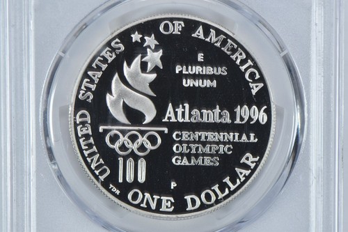 1996-P Olympic Rowing Commemorative Silver Dollar PR69 DCAM PCGS - Picture 4 of 5