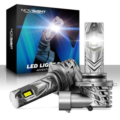 2x NOVSIGHT 9006 LED Headlight Bulbs Conversion Kits Low Beam 6000K Bright White