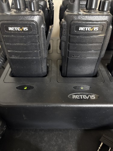 6 Retevis RT21 2 Way Radios Long Range Rechargeable W/ Charger 4 Speaker Micro - Picture 2 of 5