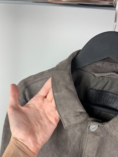 Allsaints Forge Suede Jacket Biker Men’s Leather Size XL PO NUMBER AS248844R - Picture 4 of 21