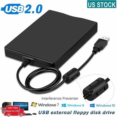USB 2.0 External Floppy Disk Drive 3.5'' 1.44MB For Laptop Windows PC Mac 2026