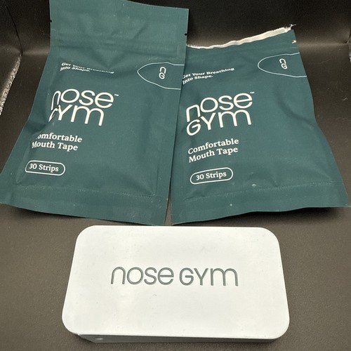 Nasen Gym Mundband 30ct x 2 — 1 geöffnet mit Tragedose