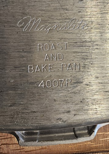 Vintage Wagner Ware 4007P alluminio magnalite arrosto e teglia da forno SPEDIZIONE GRATUITA - Foto 3 di 8