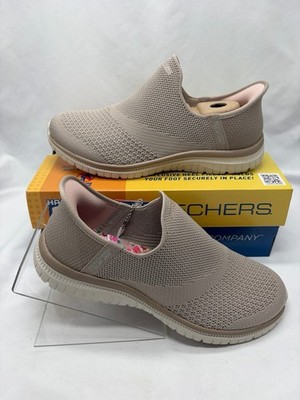 Skechers Women's Slip-Ins Virtue Sleek Walking Shoes Taupe Size:7.5 NIB