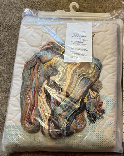 STAMPED CROSS STITCH KIT Listen to Your Heart Quilt Dimensions 34x43 NEW! - Picture 2 of 2