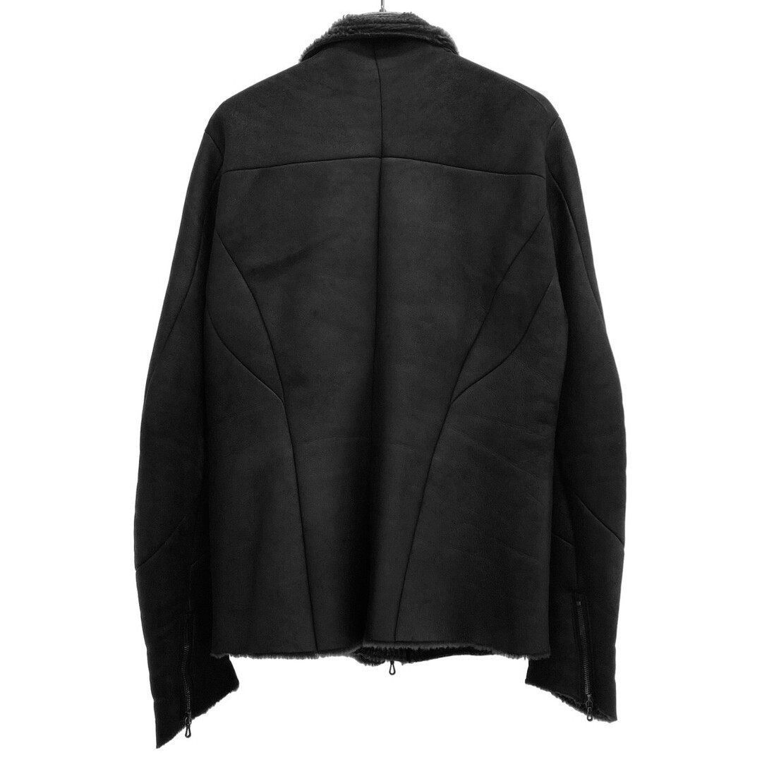 DEVOA Devore Mouton Leather Jacket Black 2 Used M… - image 2