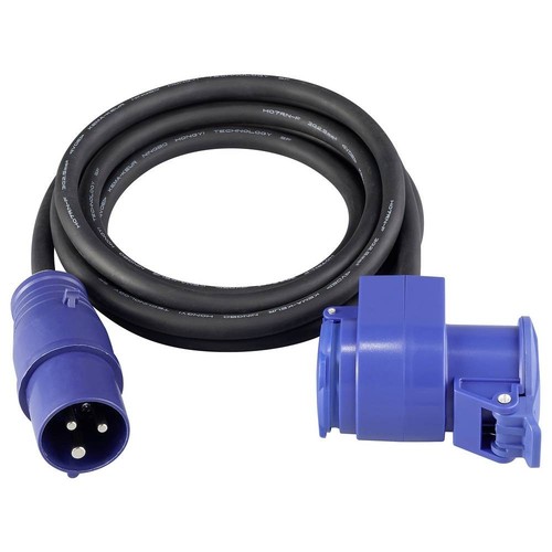 Sygonix SY-6684364 Strom Verlängerungskabel 16 A Blau, Schwarz 3 m H07RN-F 3G - Bild 2 von 3