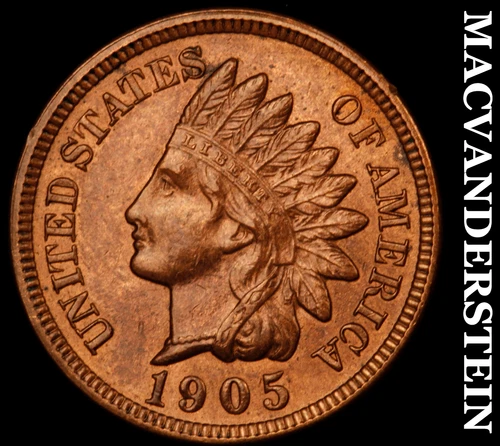 1905 Indian Head Cent - Choice Gem Brilliant Uncirculated  Lustrous  #i5935
