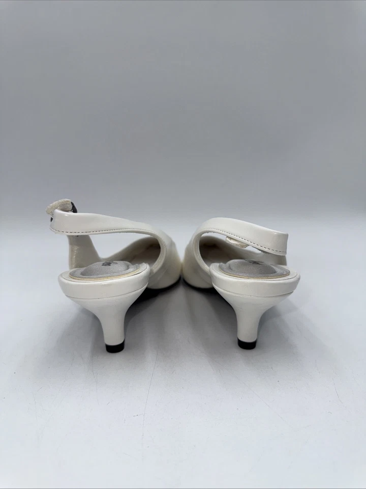 Tacones Faye para mujer Easy Street blancos talla 10 M Foto 4 de 4