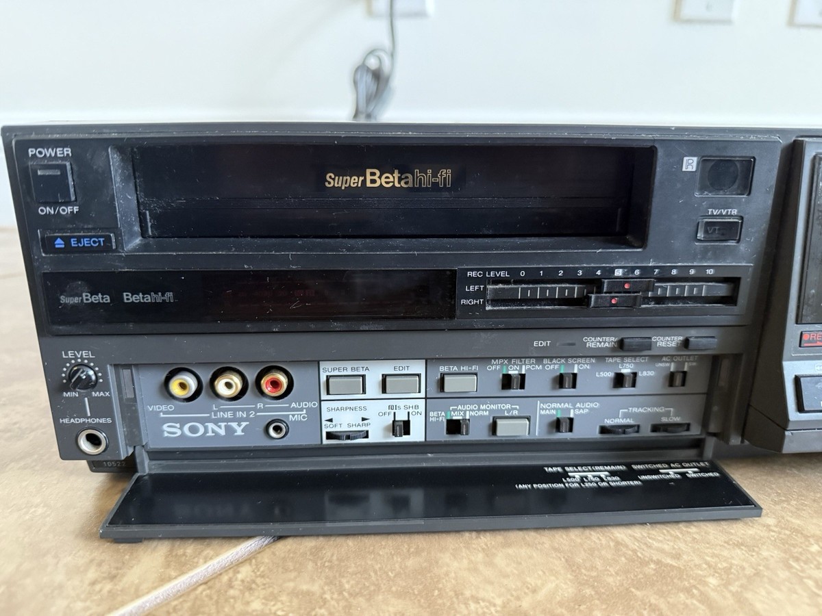 Sony Super Betamax SL-HF1000 Video Cassette Recorder BETA VCR w