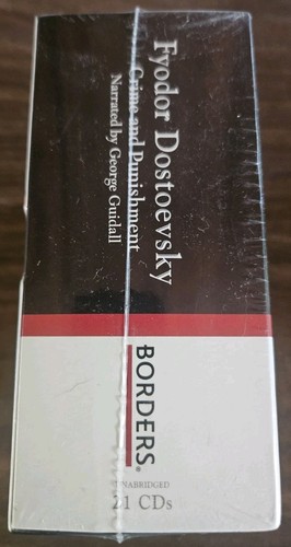New Dostoevsky CRIME AND PUNISHMENT Unabridged 21 CDS Narrated by Guidall Sealed - Imagen 4 de 6