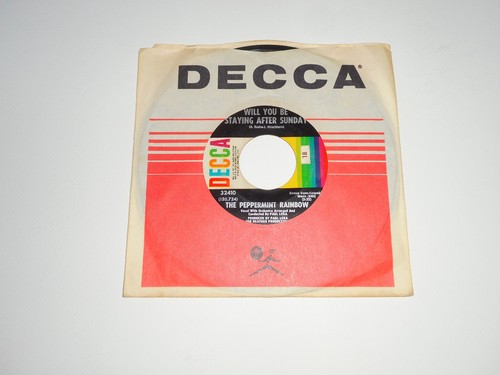 PEPPERMINT RAINBOW " WILL YOU BE STAYING AFTER SUNDAY" 45 DECCA 1968