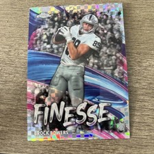 2024 Topps Chrome Football Brock Bowers Finesse X-Fractor Insert RC