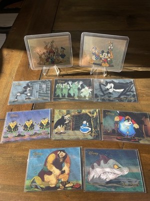 1995 DISNEY PREMIUM Complete CHASE INSERT CARD SETS 81-91 Villains +MICKEY MOUSE